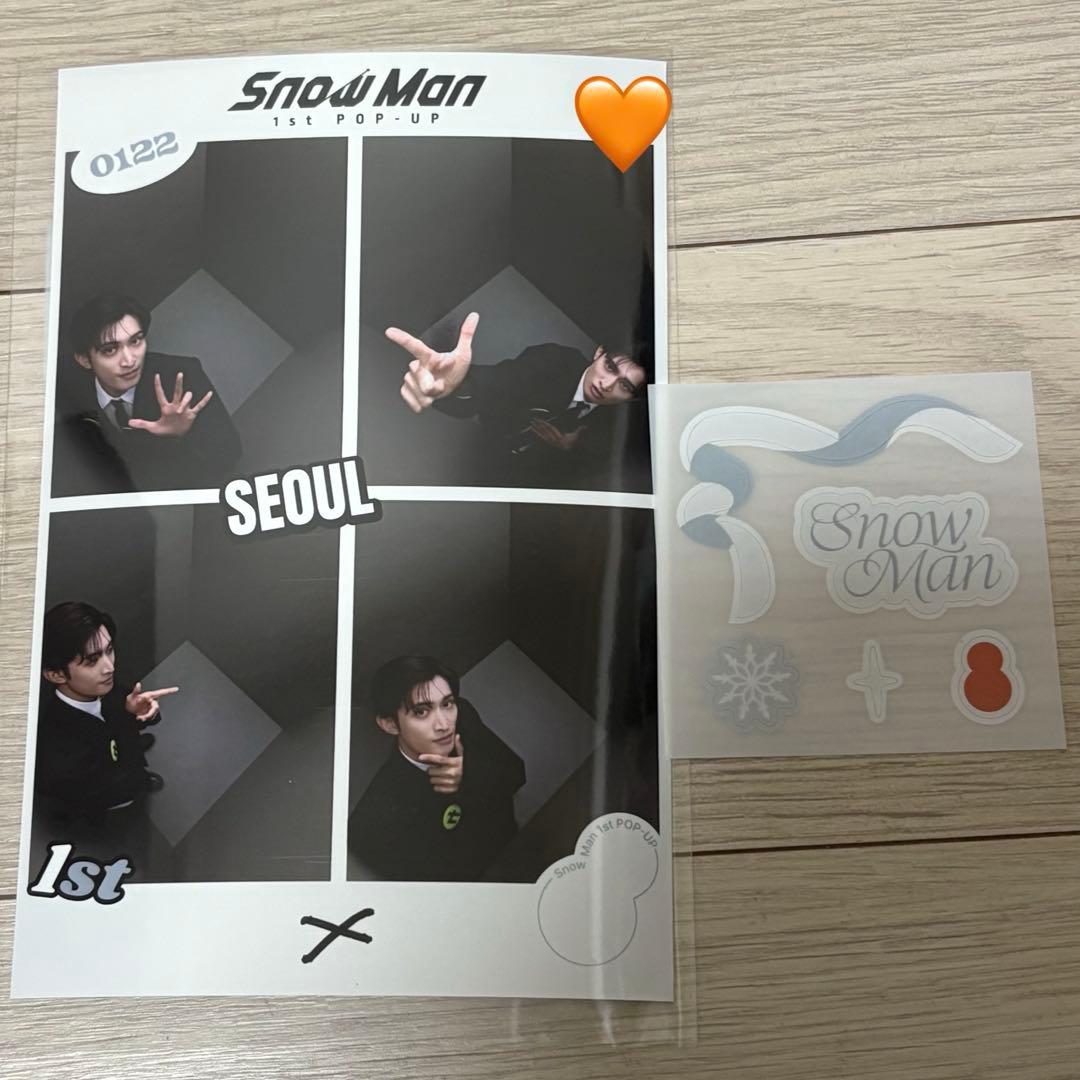 む*む様 snowman スノーマン 向井康二 ポップアップ プリクラ 韓国 p