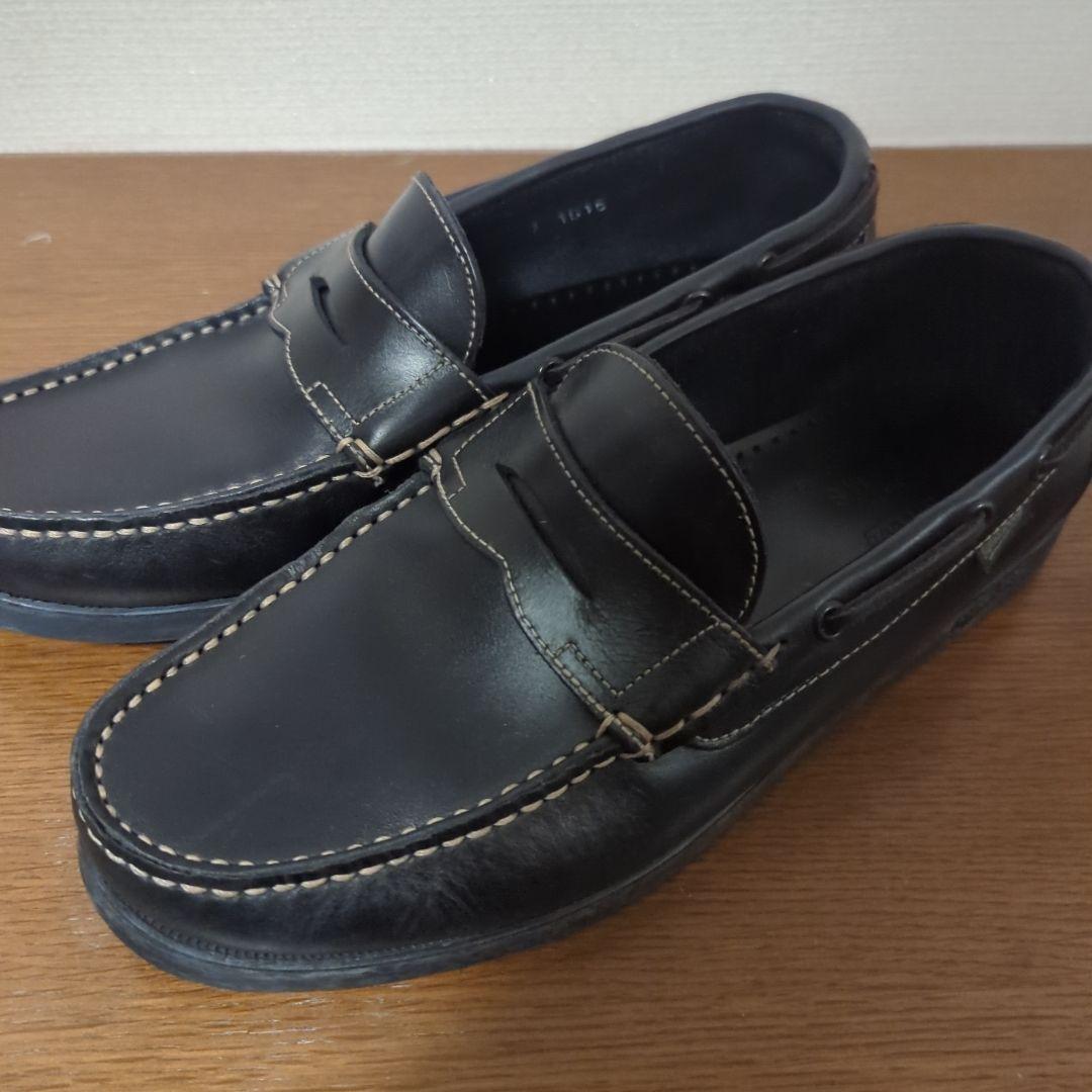 Paraboot　BEAMS別注　紺レザー デッキシューズ スリッポン この季節に履きたくなる＜Paraboot（パラブーツ）＞別注デッキシューズ