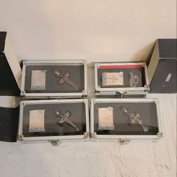 A*A様 ZIPPO　十字架　ペンダント＆ブレスレット　４点セット　cross ZIPPO（ジッポー） ライター 十字架 アーマー ベネディクトクロス 4面