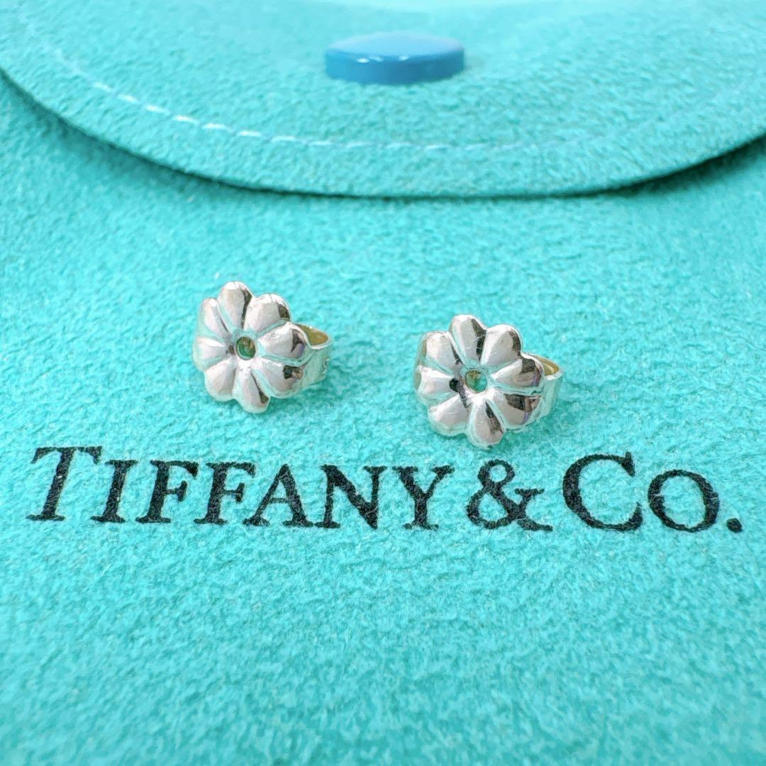 極美品 オールドティファニー バンブー スモール ピアス シルバー925