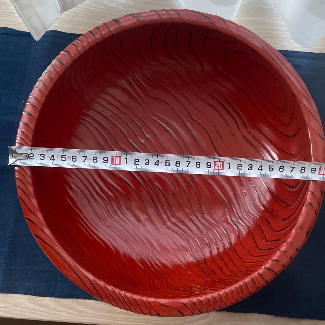 山中木製漆器 根来塗 杉 大鉢