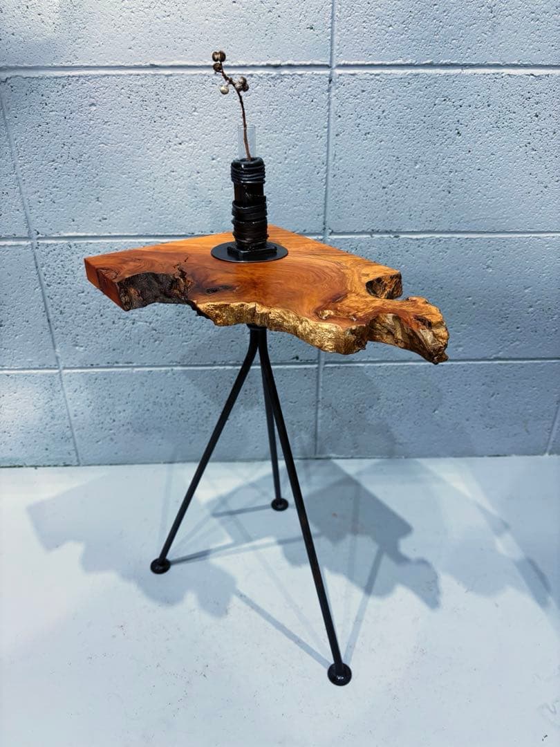 欅材サイドテーブル コーヒーテーブル ナイトテーブル 観葉植物置き台