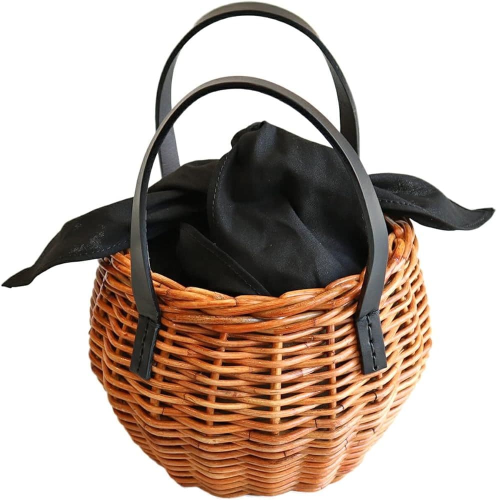 美品 バグマティ アラログ丸型バッグ カゴバッグ バスケット 本革使い