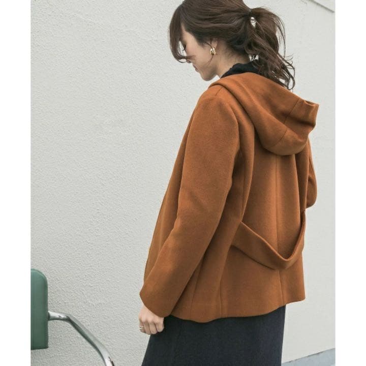 URBAN RESEARCH DOORS ウールフードショートコート - メルカリ