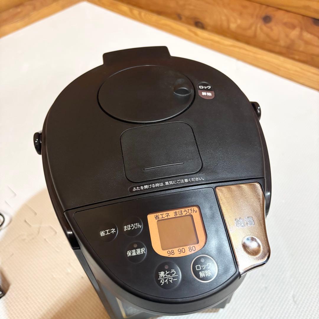 美品】TIGER タイガー 蒸気レスVE電気まほうびん 2.2L とく子さん