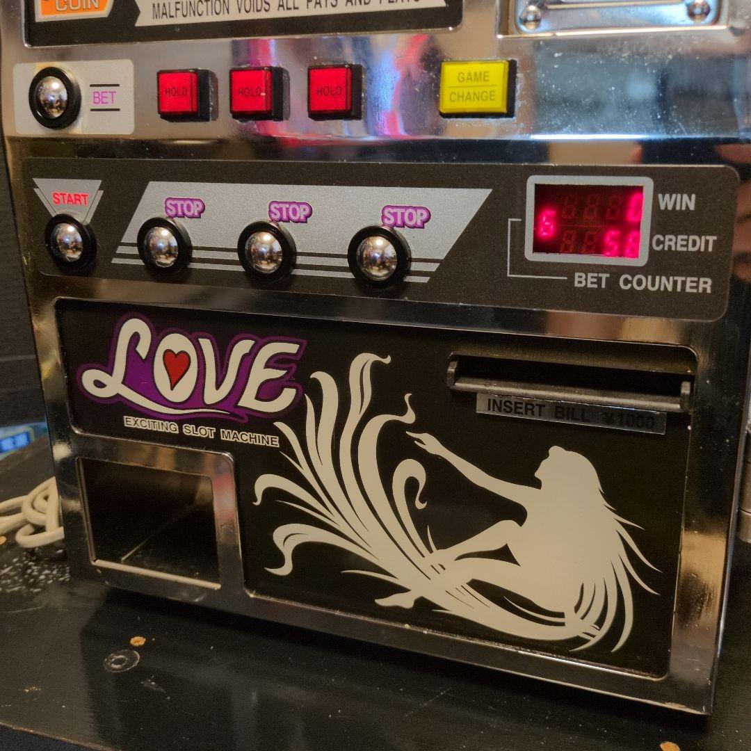 卓上ミニスロット「LOVEラブ」レトロゲーム機 卓上ゲーム レア希少