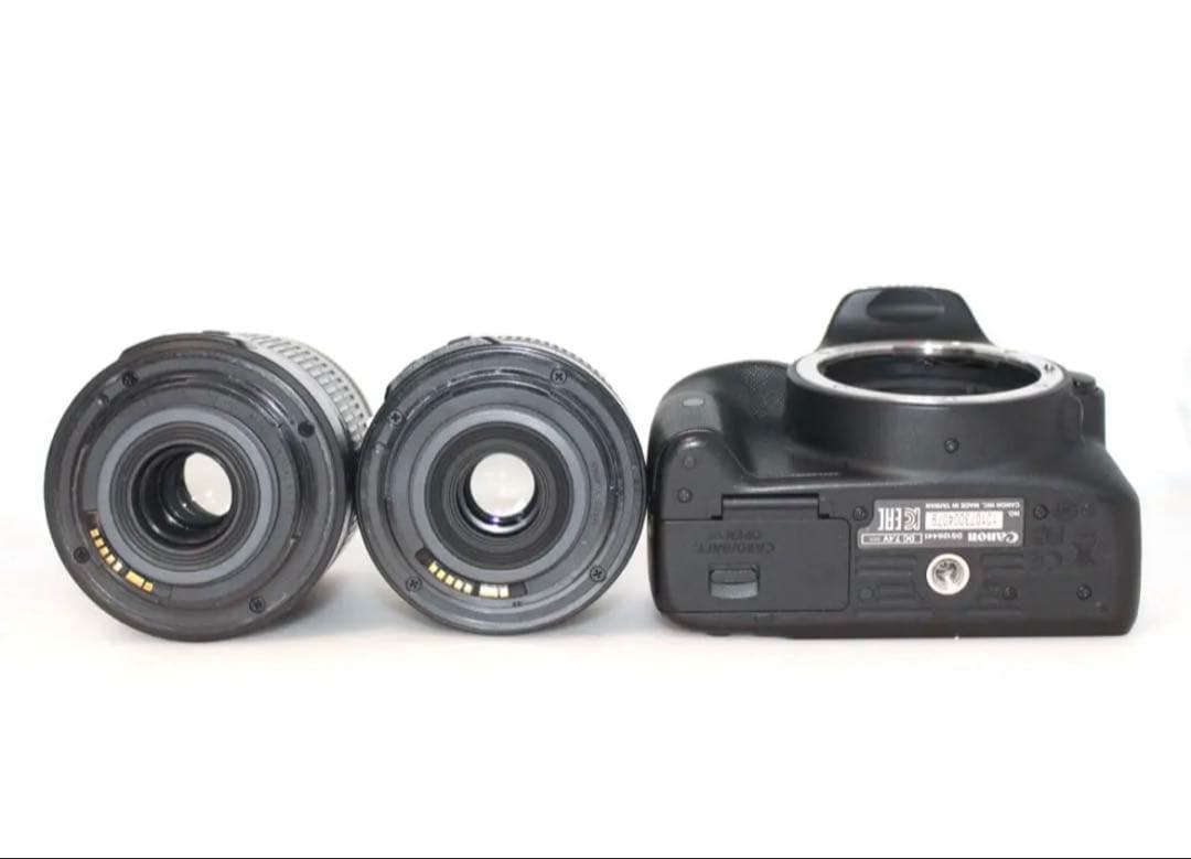 キャノン 一眼レフ Kiss X7 手ぶれ補正レンズ 望遠 バッテリー2個！