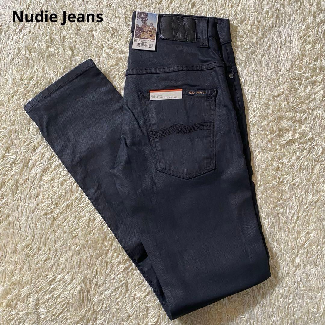 【新品】ヌーディージーンズ デニム THIN FINN 黒 W30 L32 インポート＆その他ブランド,Nudie Jeans,パンツ・ジーンズ | ろーぐす