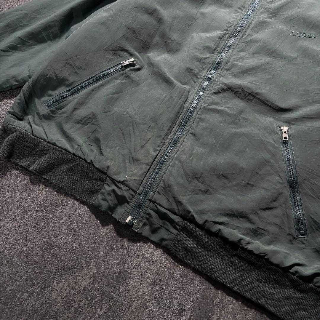 L.L.Bean エルエルビーンウォームアップジャケットグリーンフリース古着XL