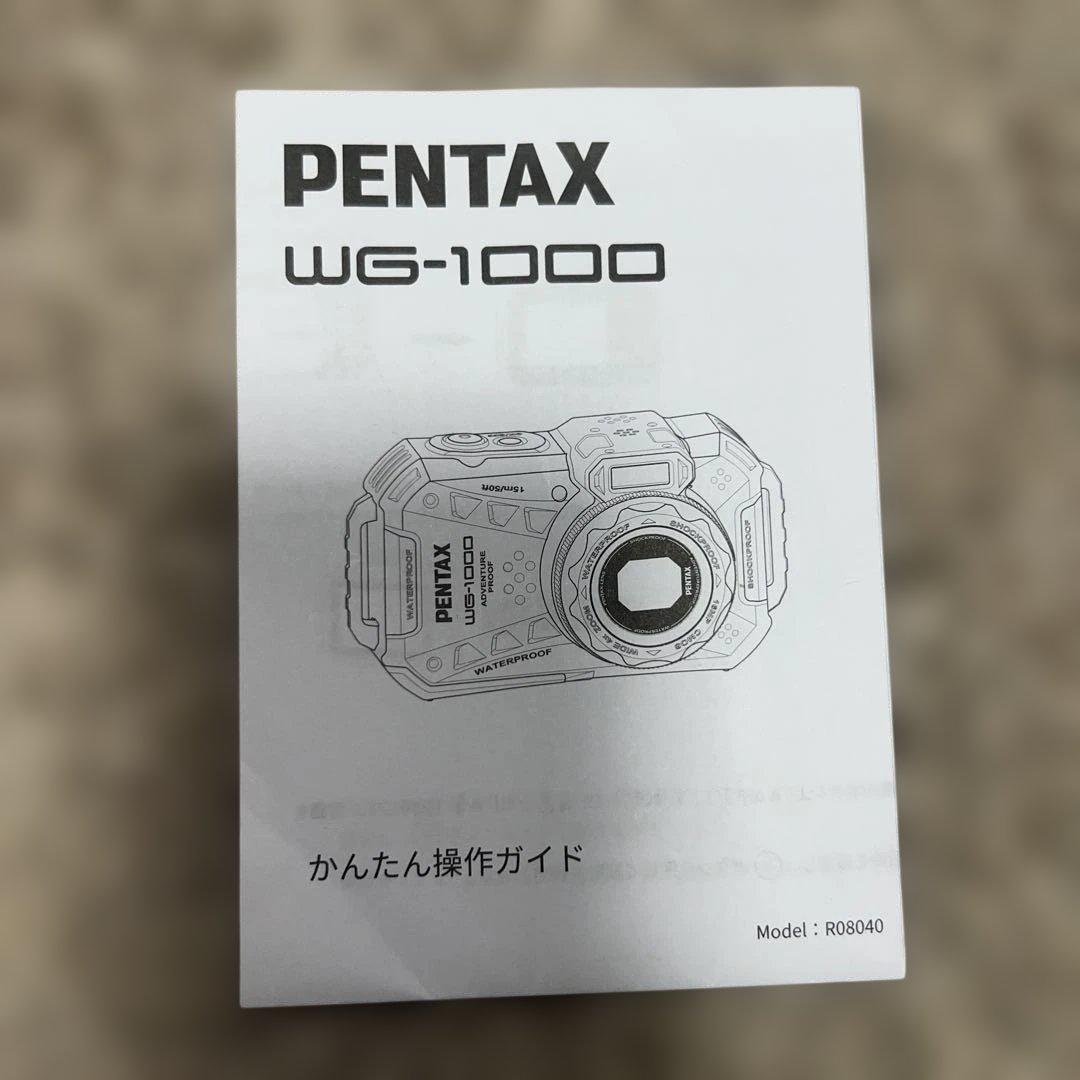 新品未使用・オリーブ】PENTAX WG-1000 防水デジカメ 付属品完備
