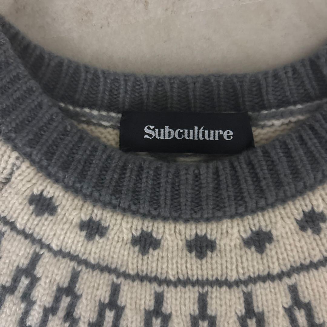 subculture サブカルチャー ウール ニット セーター - メルカリ