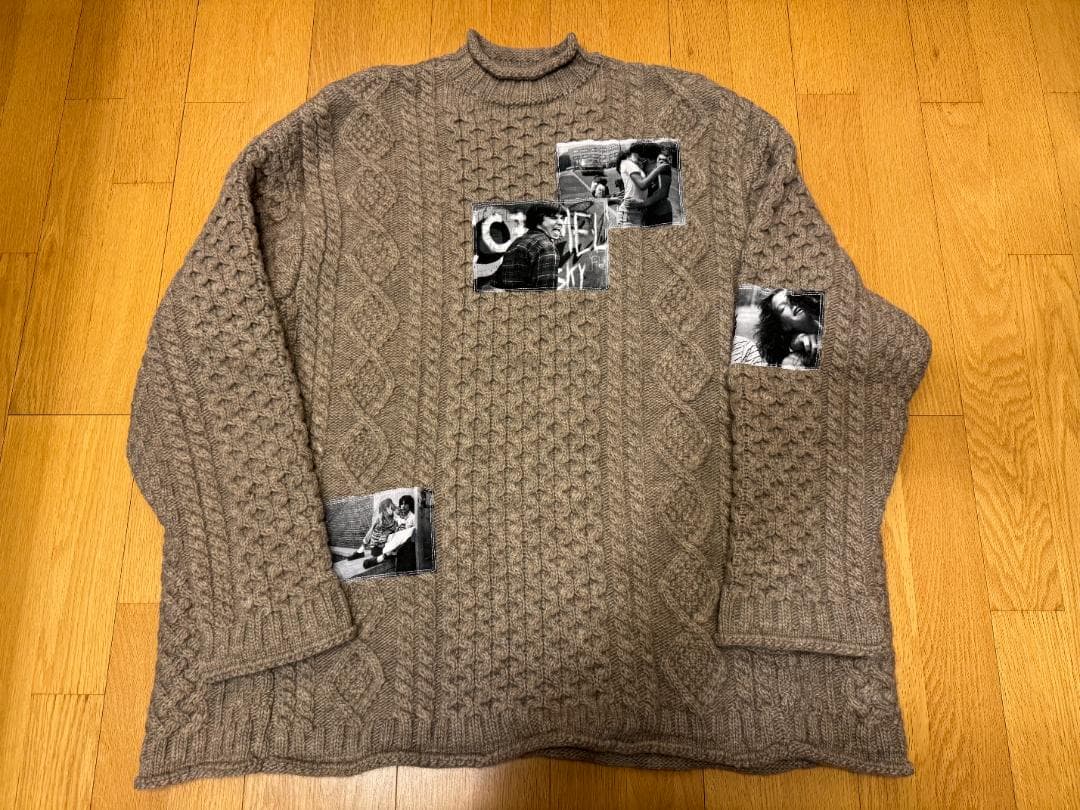 46 soloist 24aw フィッシャーマンニット ベージュ セール】フィッシャーマンニットショート2WAYカーディガン（ニット