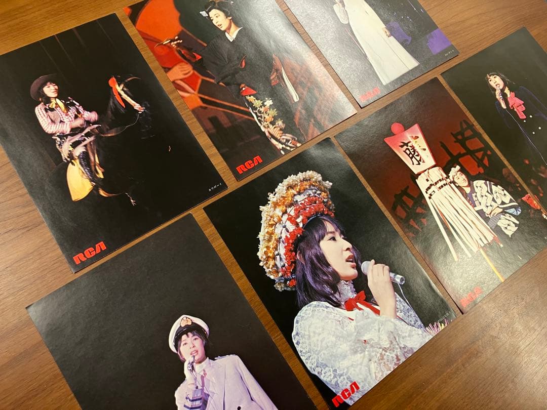 藤圭子】圭子の七変化 ピンアップ 7枚セット 非売品 希少 ファン垂涎