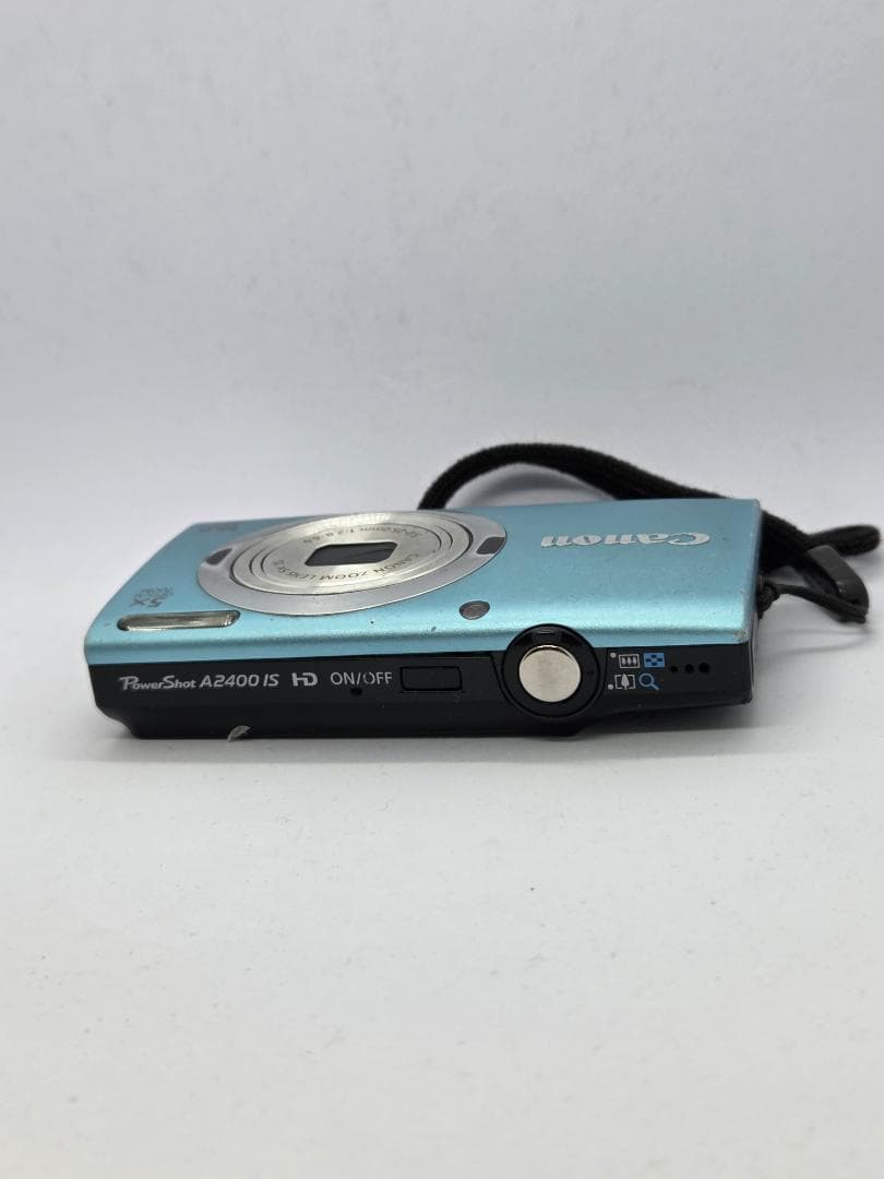 ジャンク】キャノン Canon PowerShot A2400 IS 水色