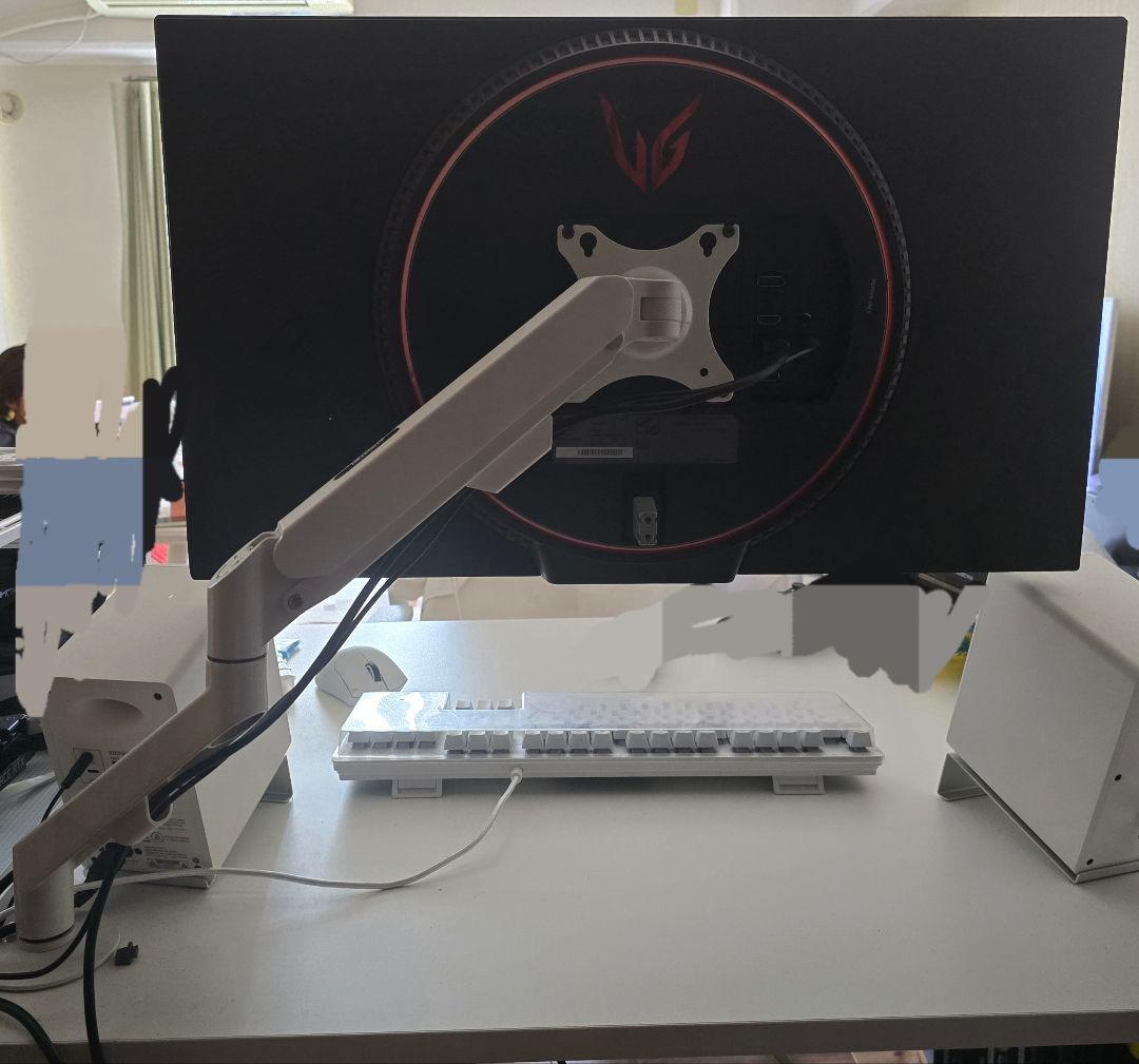 LG 27インチゲーミングモニター WQHD/144hz モニターアームセット