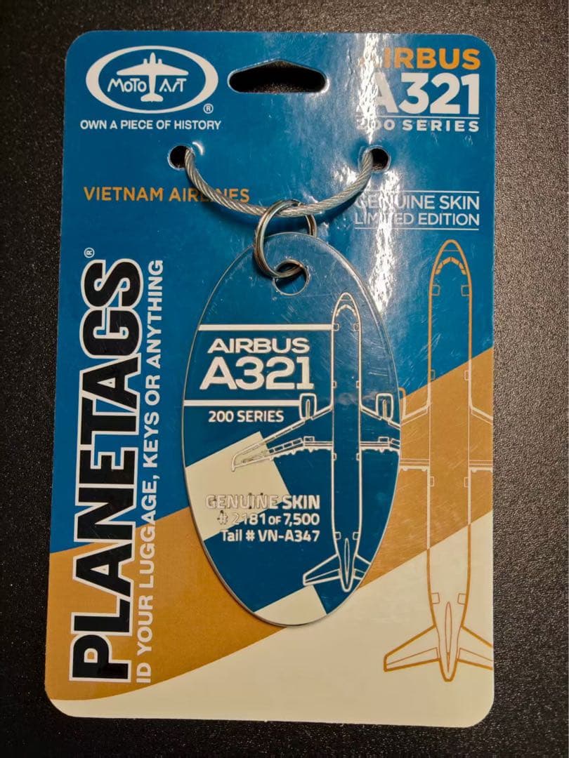 ベトナム航空 Planetags A321-200 ロゴカット ベトナム航空 エアバス A321-200 - PLANETAGS TAIL #VN-A347 – MotoArt