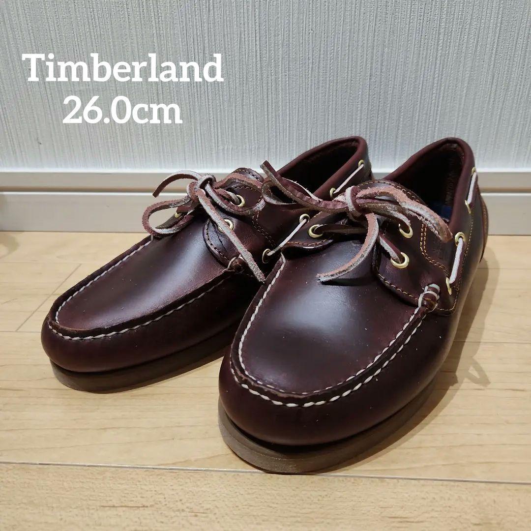 未使用Timberland 2eye ブラウン デッキシュー26.0cm Timberland（ティンバーランド） デッキシューズ EK メンズ 2EYE BOAT