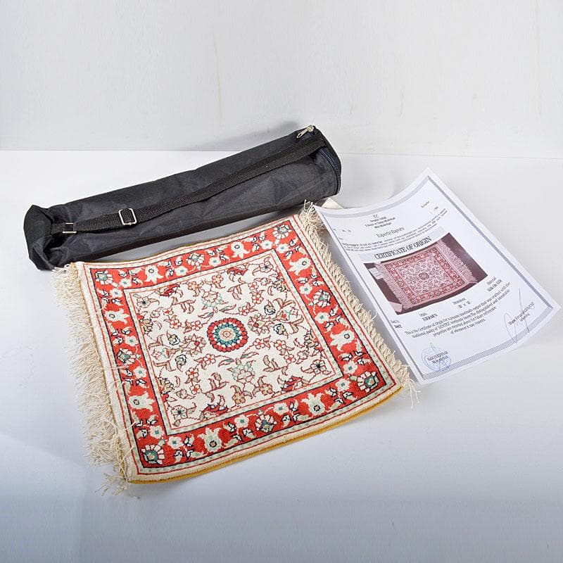 トルクメン　ペルシャ絨毯　段通　ケース・原産地証明書付　V　R4321 トルクメン ペルシャ絨毯 段通 ケース・原産地証明書付 V R4321