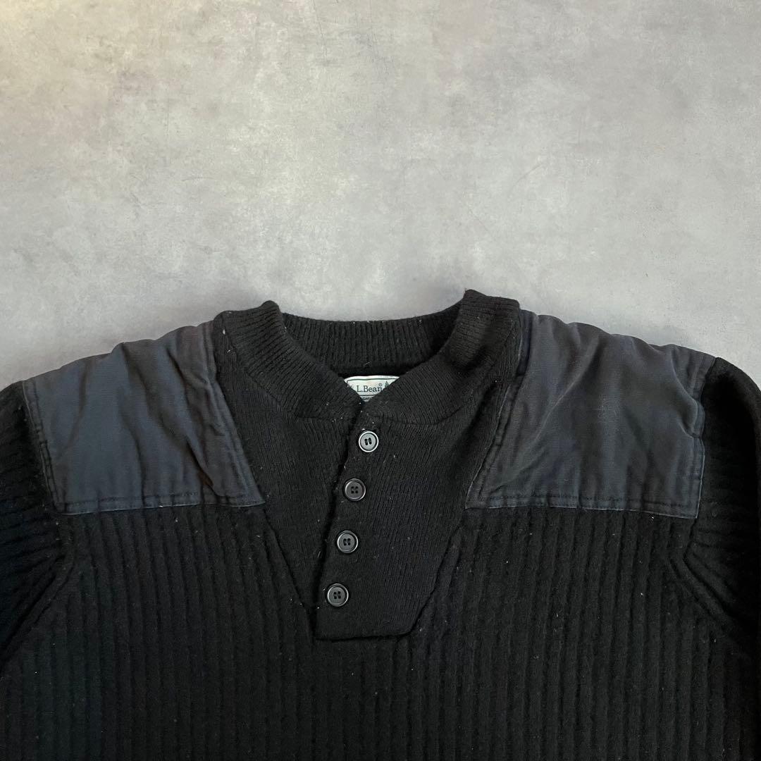 トップス 90s l.l.bean henry neck commando sweater
