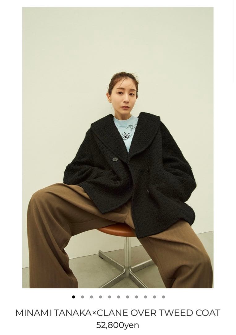 ジャケット・アウター MINAMI TANAKA CLANE OVER TWEED COAT MINAMI TANAKA×CLANE OVER TWEED COAT｜OUTER(アウター)｜CLANE
