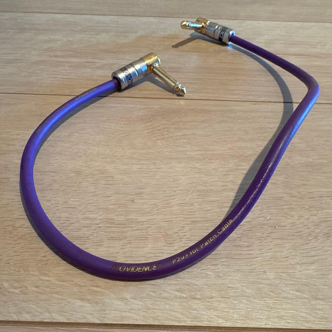プロビデンス Providence パッチケーブル 紫 ストレート・L型プラグ