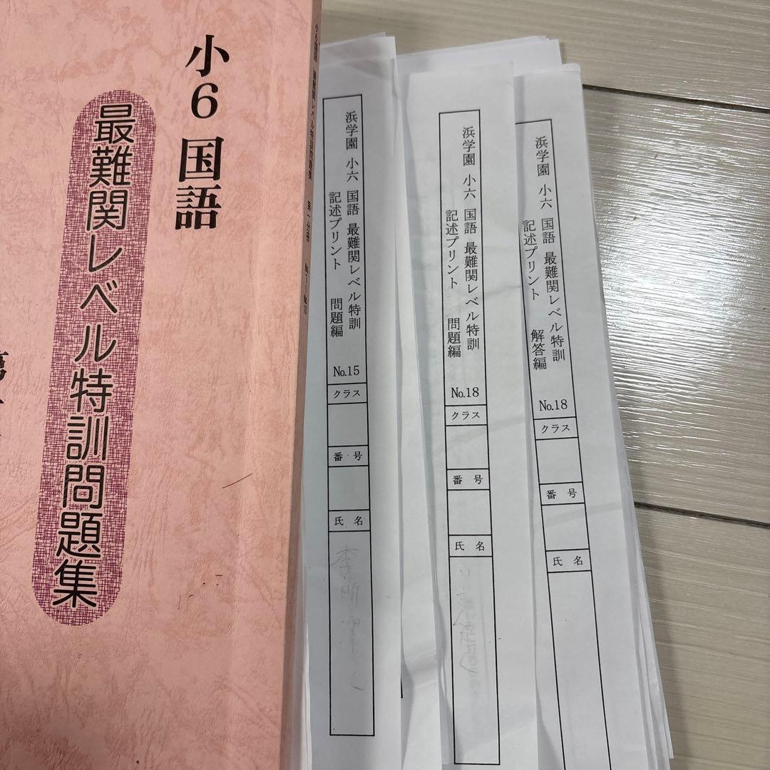2026年受験生用小6国語 最難関レベル特訓問題集 第1、2分冊記述