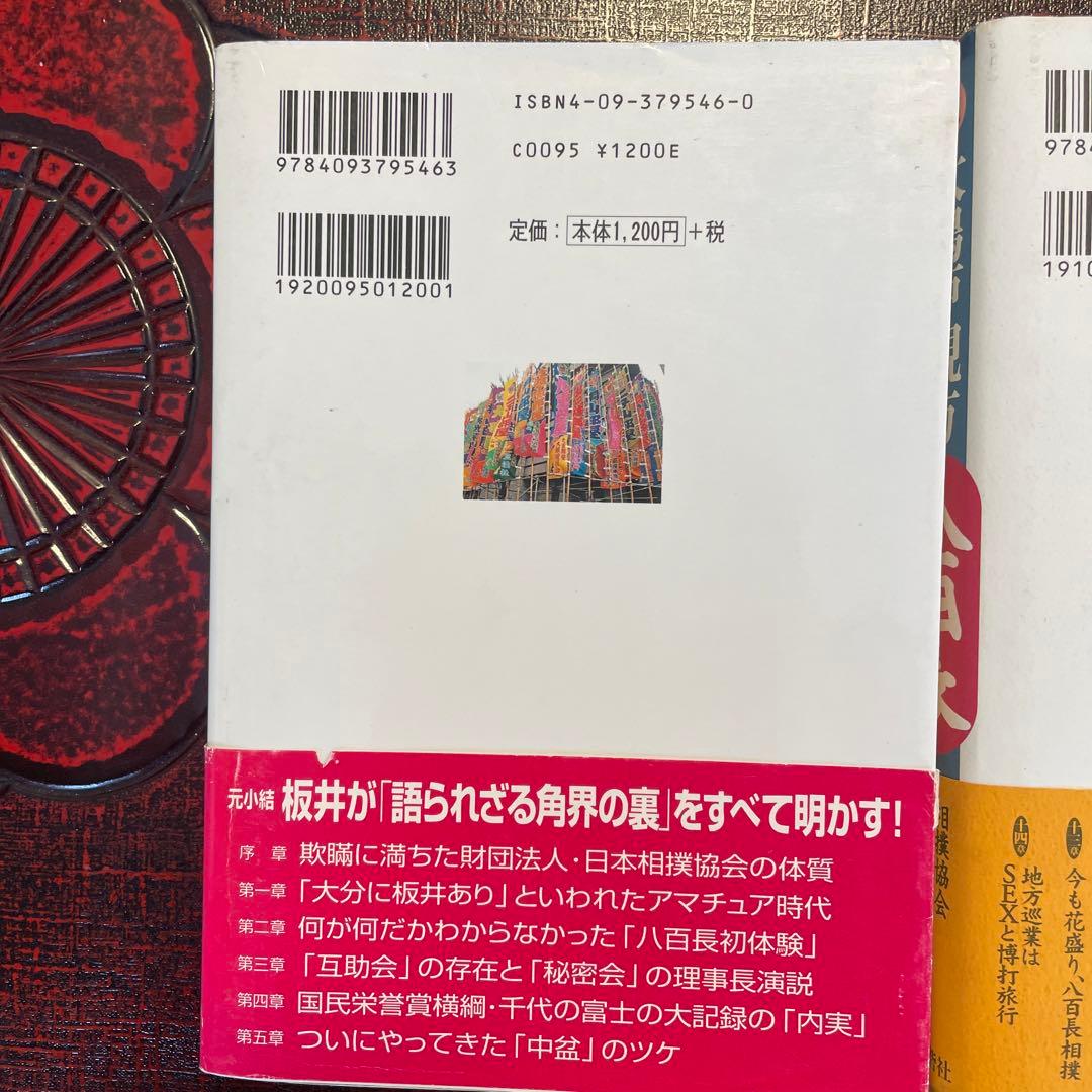 大相撲 暴露本 中盆/元小結 坂井圭介・八百長/元大鳴戸親方 帯付