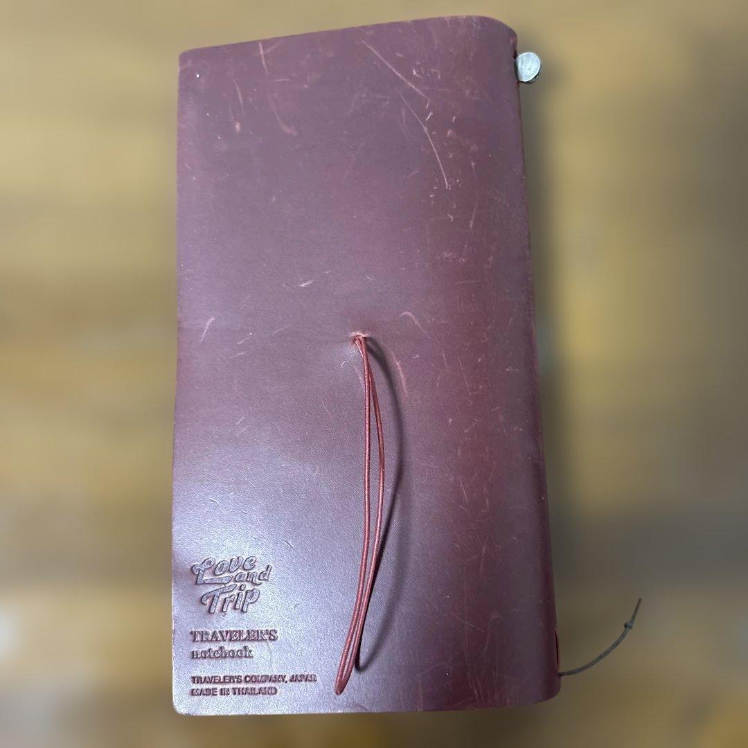 トラベラーズノート レッド LOVE&TRIP カバー - メルカリ