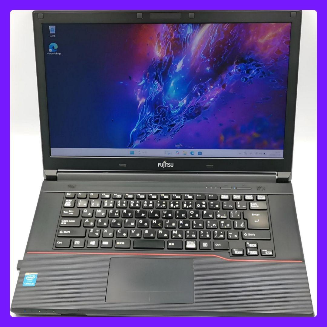 最新鋭 Windows11 ノートパソコン 富士通 Office すぐ使えます