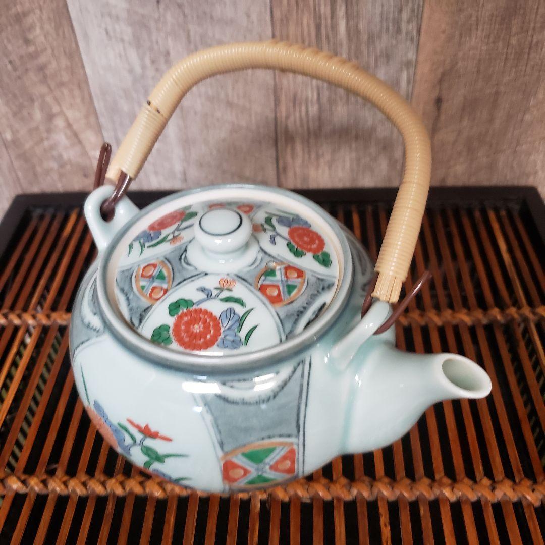 6点セット】有田焼/西峰作/茶器セット/湯呑み5客/急須/裏印入り