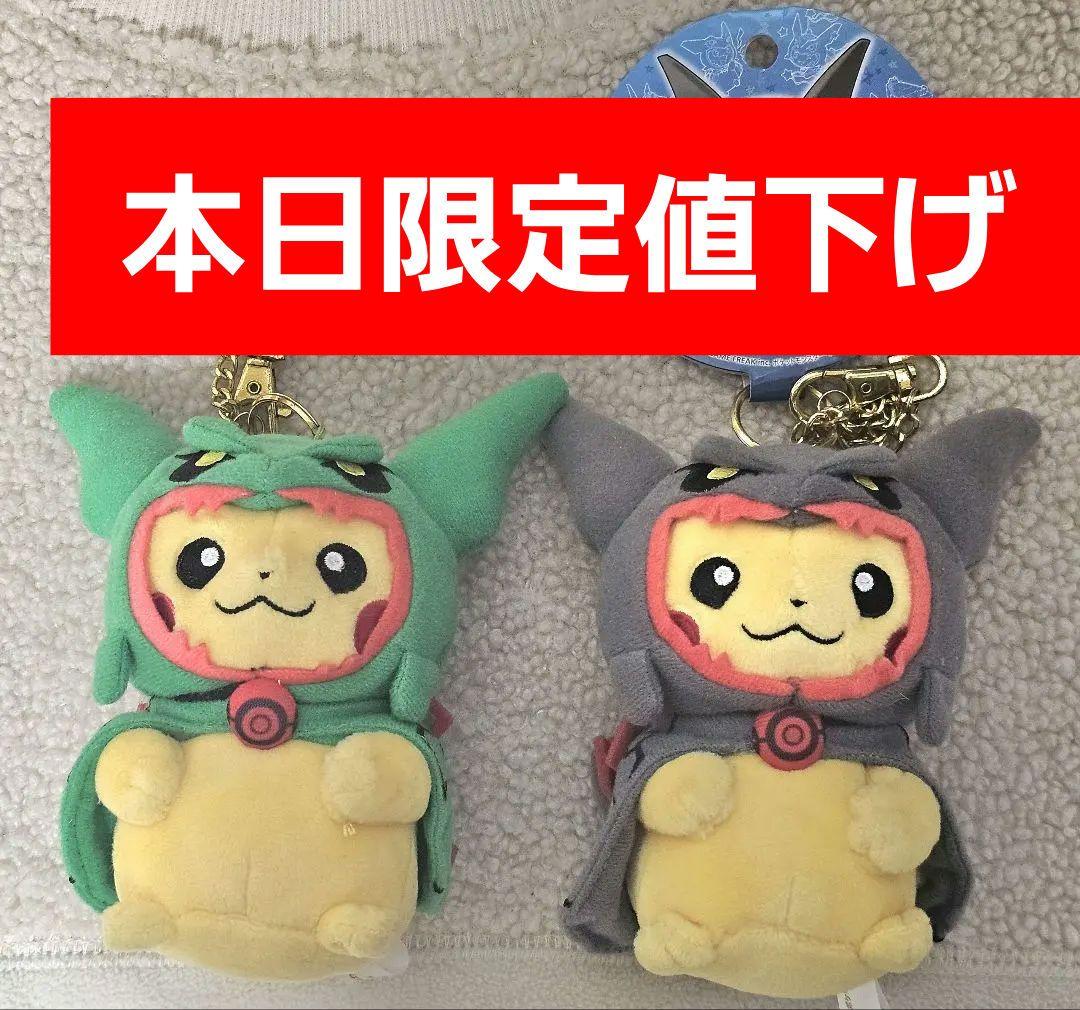 希少品】ポケモンセンター限定 レックウザポンチョを着たピカチュウ