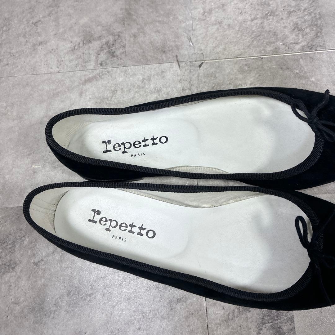良品】✨repetto バレエシューズ フラットパンプス BK 23cm