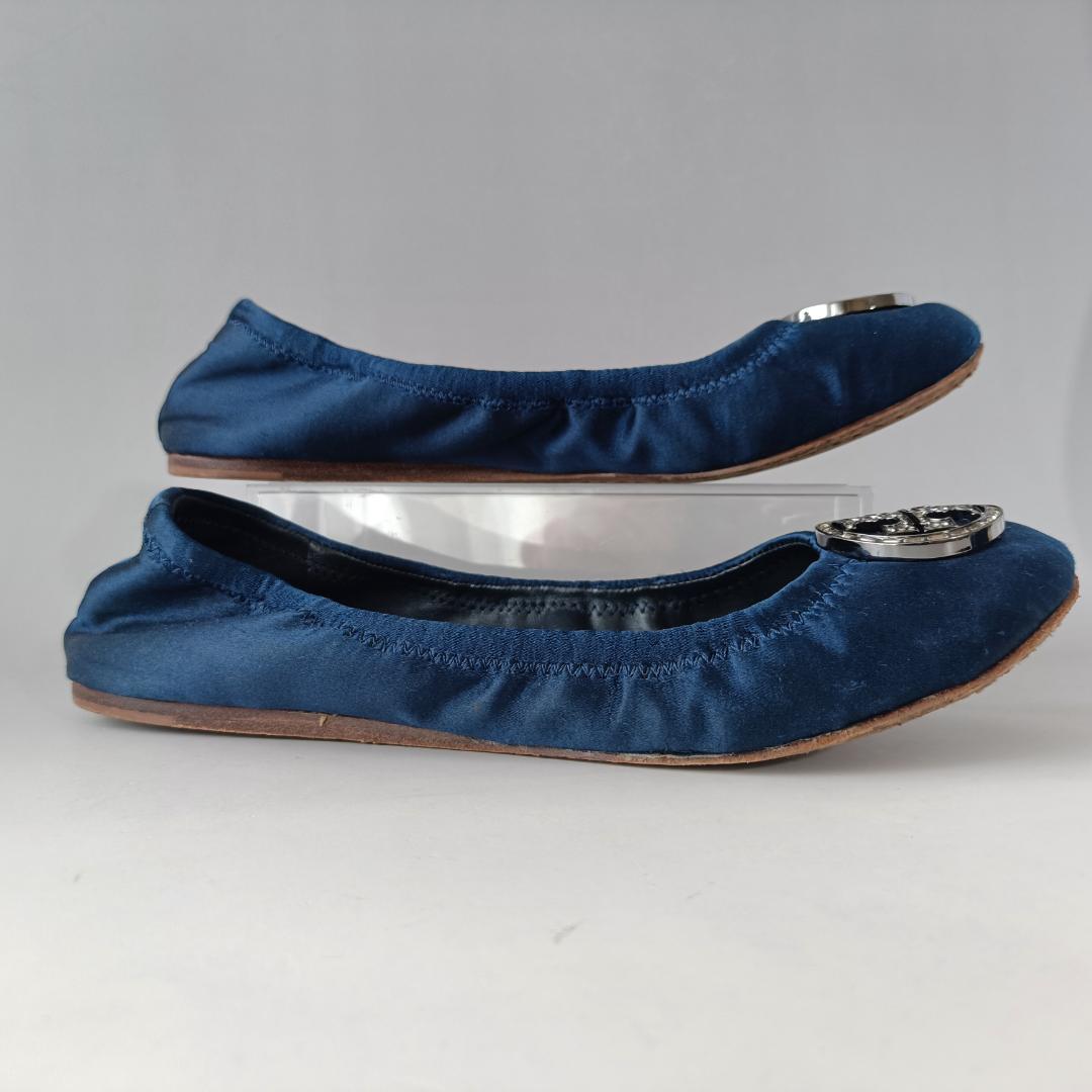 美品】TORY BURCH トリーバーチ シルク サテン フラットシューズ 6
