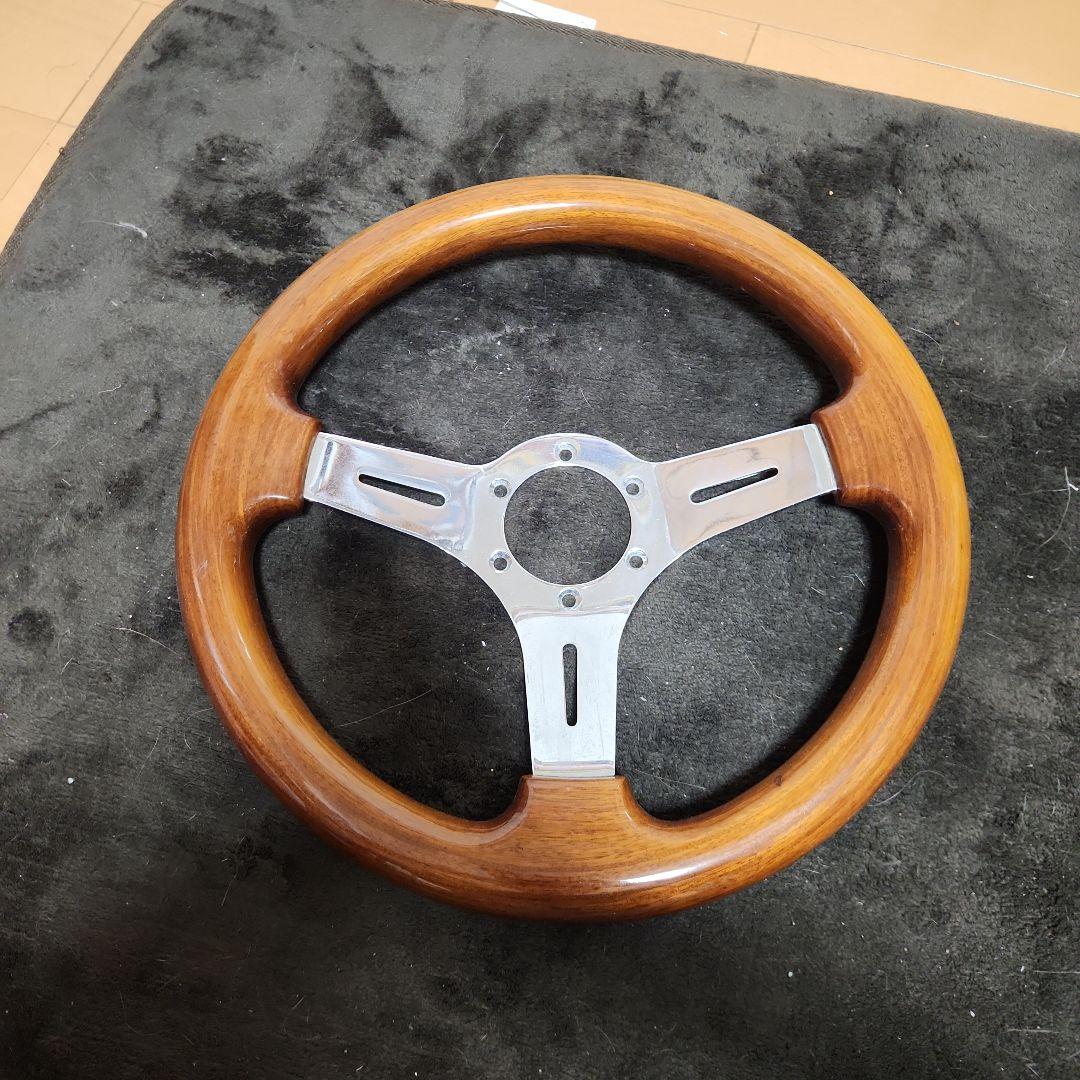 ウッドステアリングハンドル 約33パイ - メルカリ