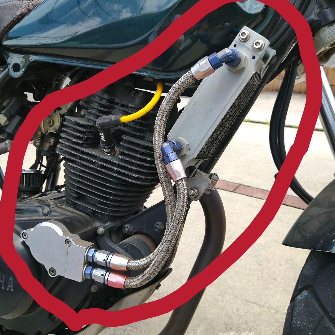 希少】TW200 TW225 アールズ EARL's オイルクーラーキット - メルカリ