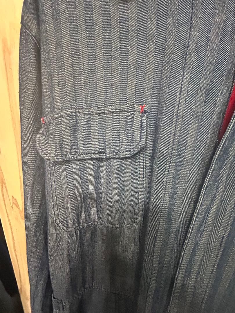 MAC TOOLS ストライプデニムオーバーオール イーブンリバー - メルカリ