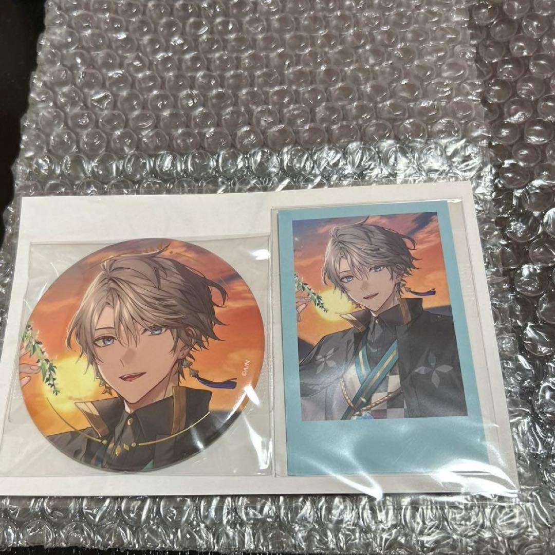 甲斐田晴 誕生日グッズ 箔押し缶バッジ＆チェキ風カード 2025 - メルカリ