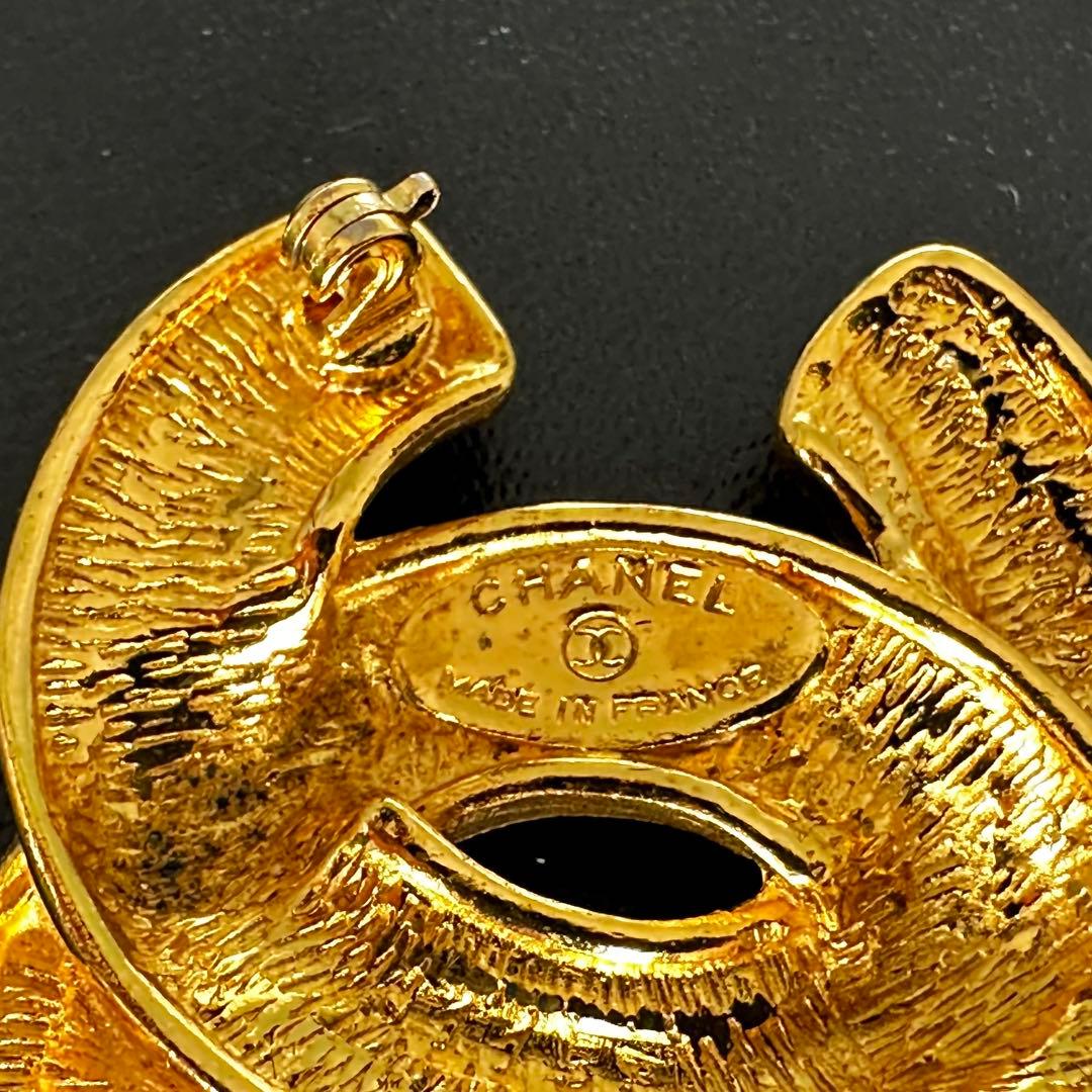 美品☆箱付き】シャネル ブローチ ココマーク マトラッセ ゴールド