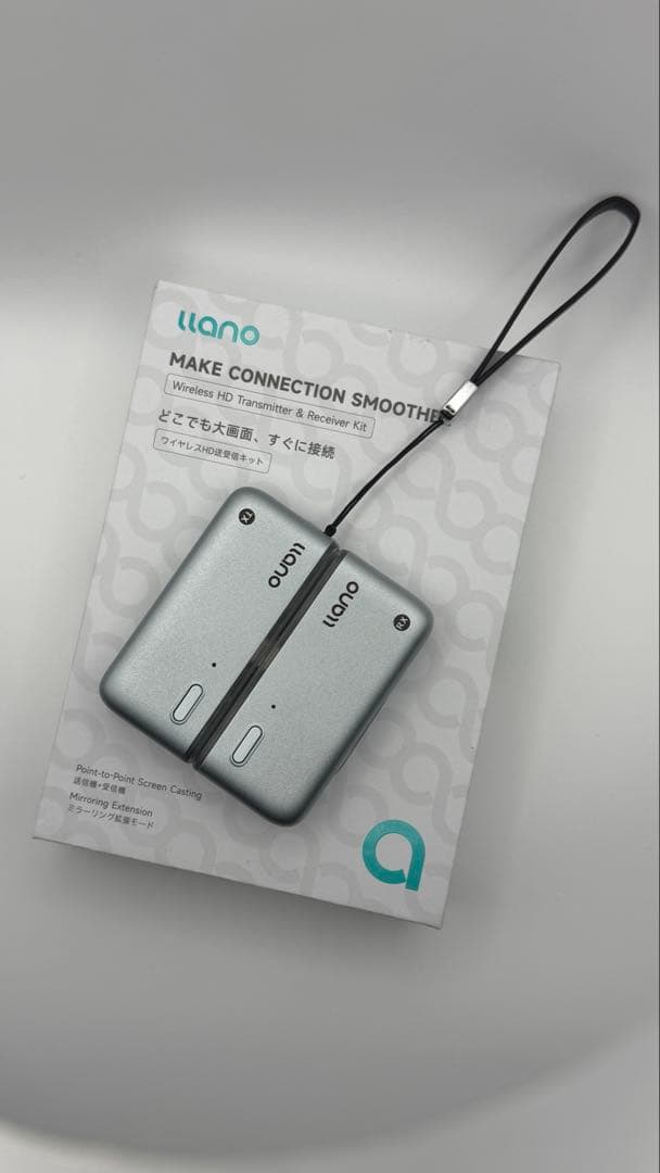 【美品】ワイヤレスHDMI送受信機セット グレー 【llano】 llano ワイヤレスHDMI送受信機セット ワイヤレス 技適認証取得