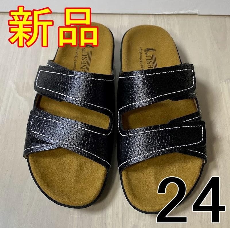 専用出品　新品 24㎝ 009B ベネッシュ BENESU 外履きサンダル 黒 専用出品 新品 24㎝ 009B ベネッシュ BENESU 外履きサンダル 黒 - メルカリ