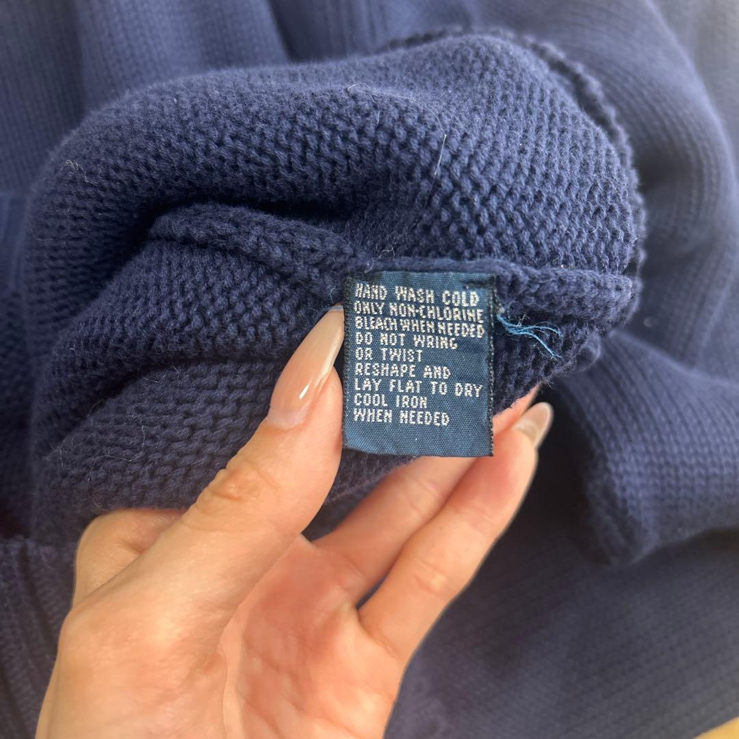 Polo by Ralph Lauren ネイビー ニット 90s 古着 - メルカリ
