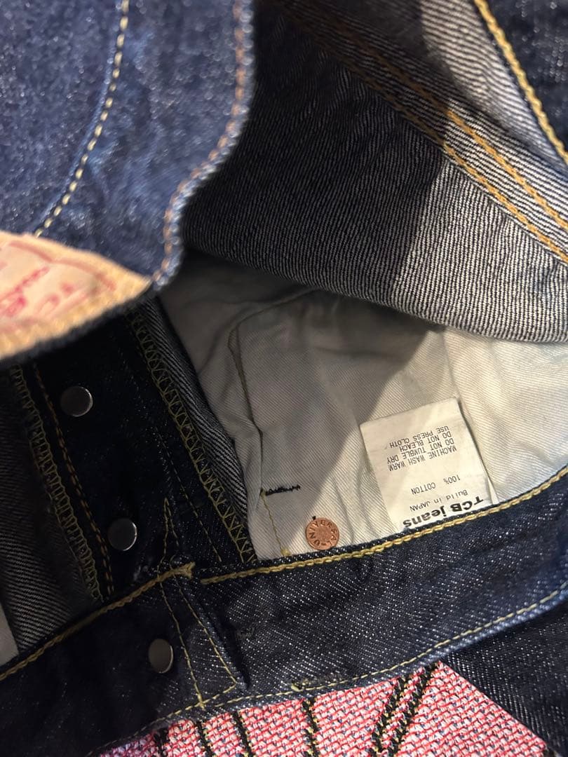 tcbjeans 50s w30 赤タブ - メルカリ