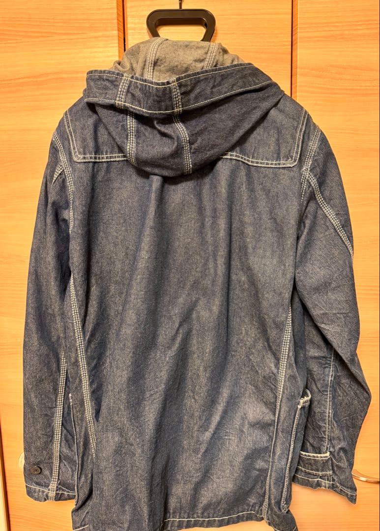 Schott】Lサイズ デニム地 ダッフルコート - メルカリ