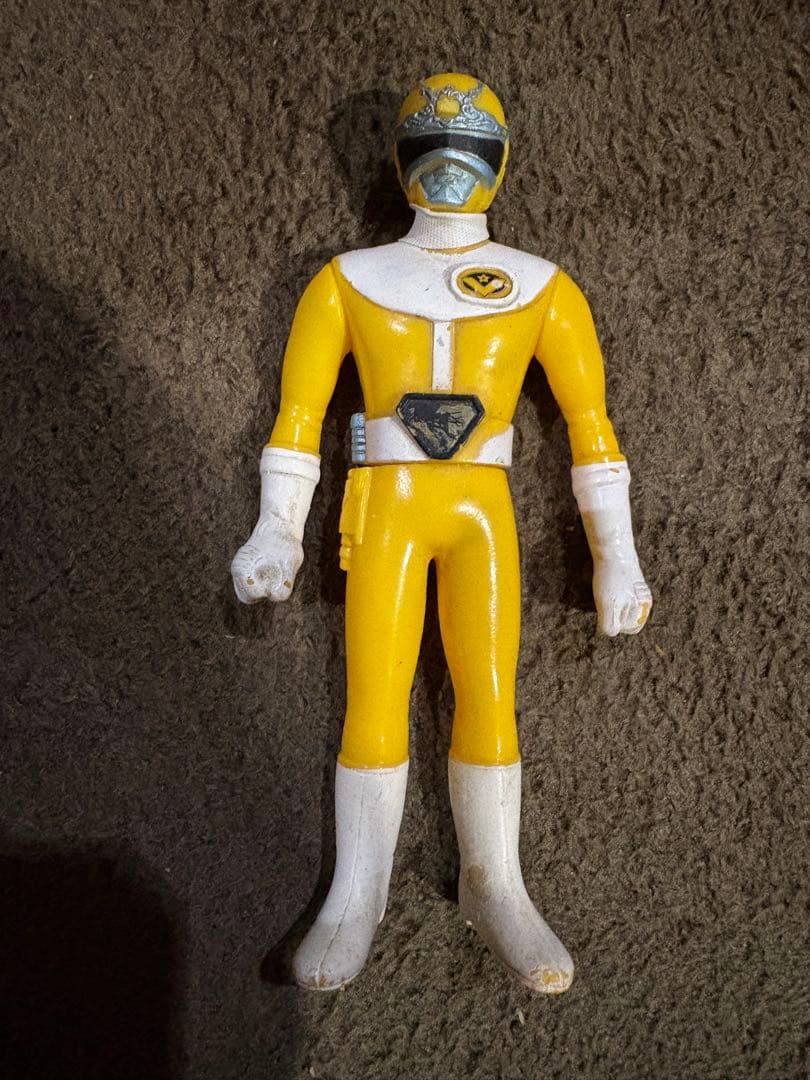 大戦隊 ゴーグルファイブ ゴーグルイエロー ソフビ フィギュア レトロ