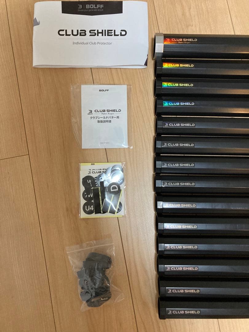 【美品・1ラウンド使用】クラブシールド 14本用 Makuake｜14本のクラブを個別に保護＆整理できるゴルフクラブケース