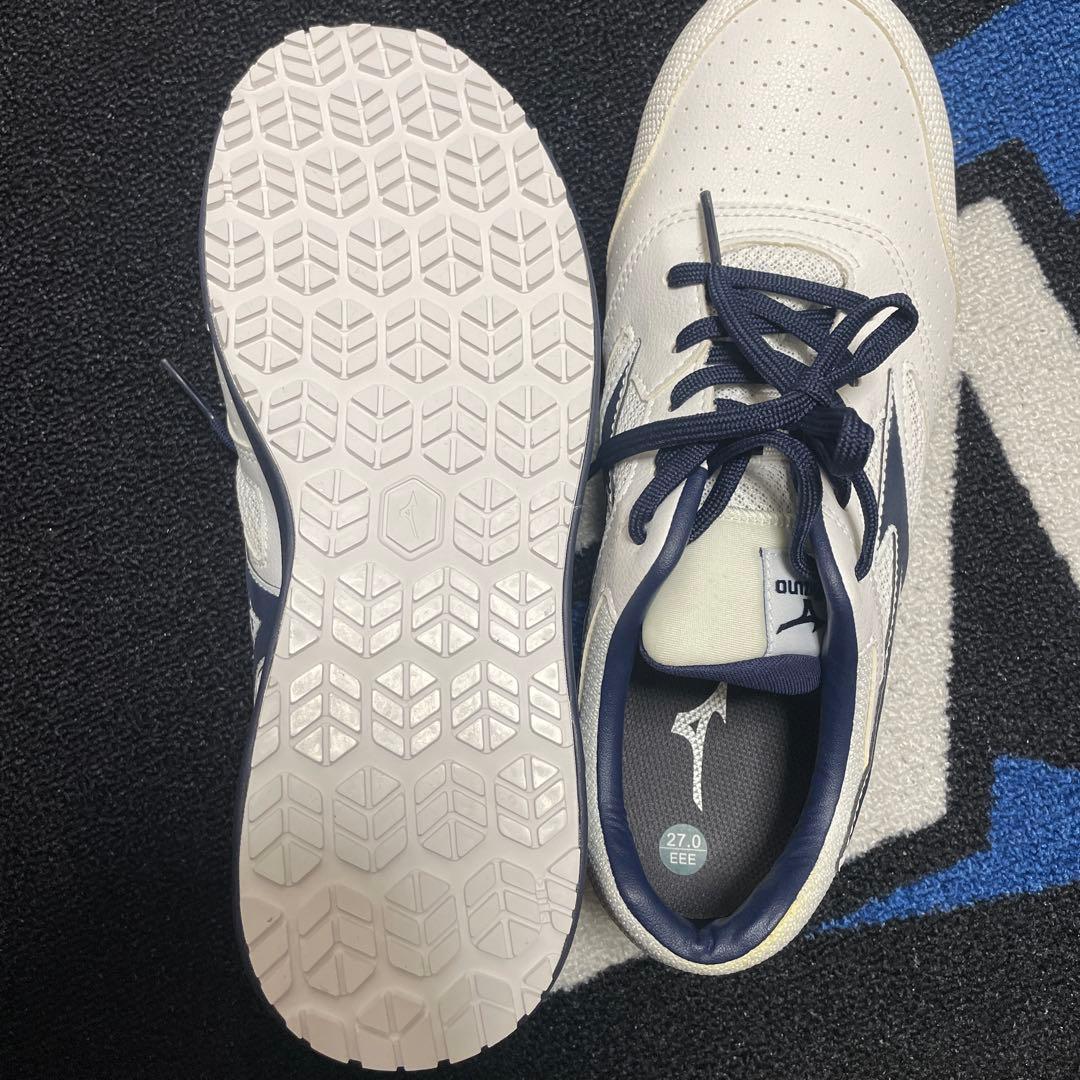 Mizuno ミズノ　安全靴シューズ　27.0cm ホワイト/ネイビー