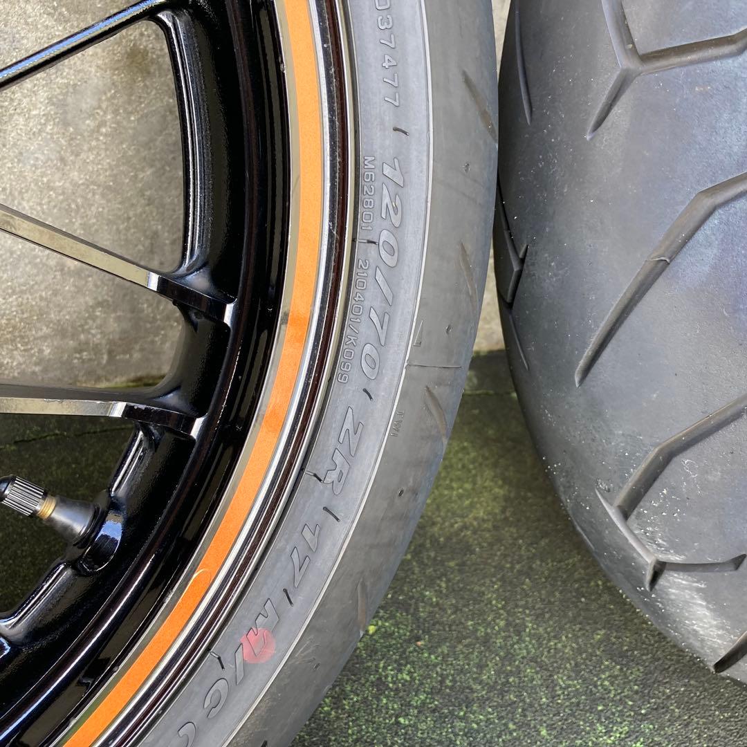 z900rs 純正ホイールタイヤセット前後バリ山 値引きしました - メルカリ