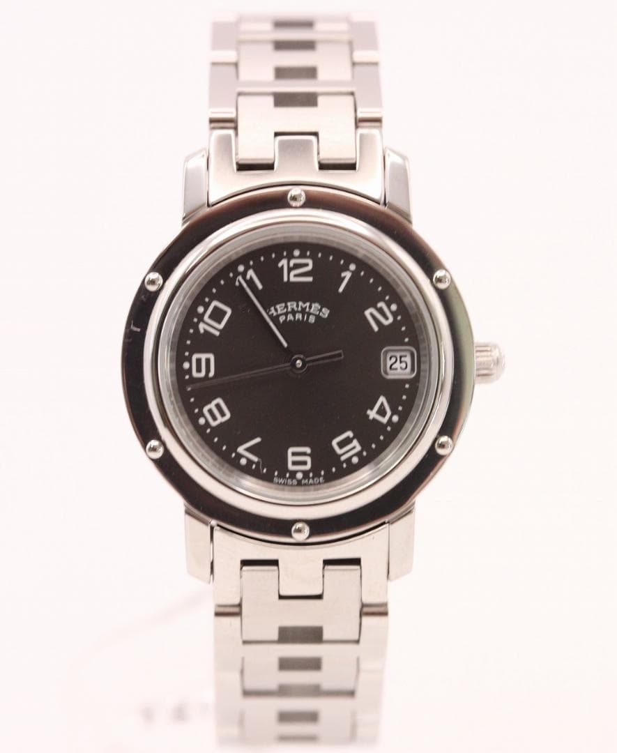 HERMES　CL4.210　エルメス　クリッパー　GlayDial 064 エルメス クリッパー CL4.210 グレー レディース 時計 【中古