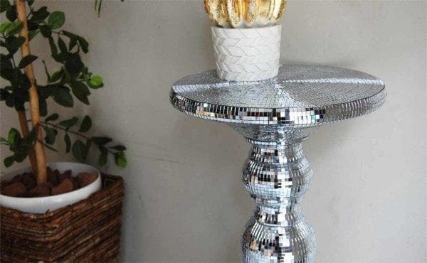 送料無料 限定 定額 アウトレット ミラー ボール テーブル キラキラ