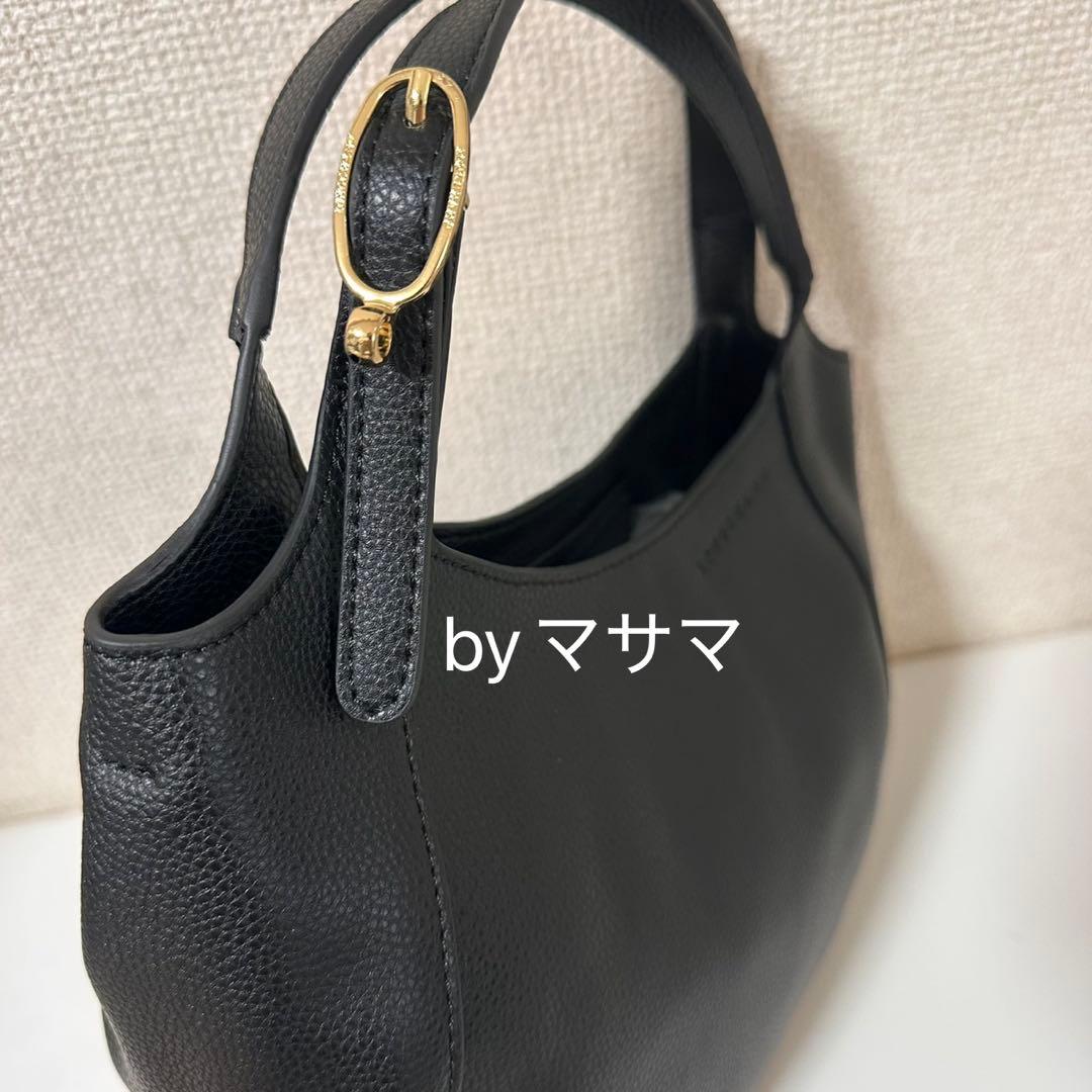 新品】ロンシャン LE FOULONN S ハンドバッグ 黒レザー肩掛け - メルカリ